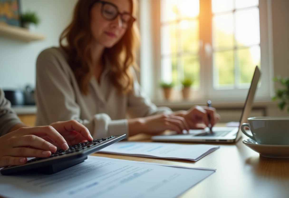 Reviewing loan details at home