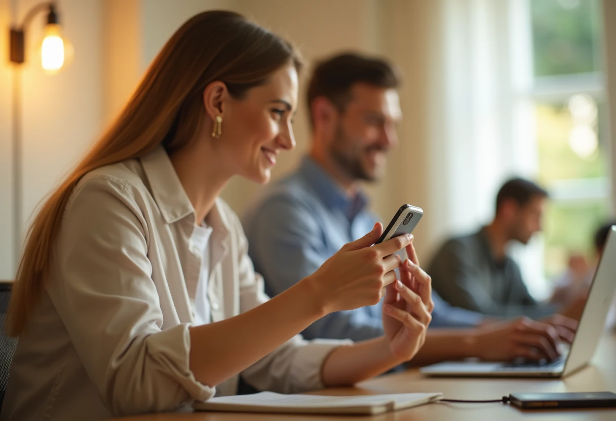 Comparing loan options on smartphone