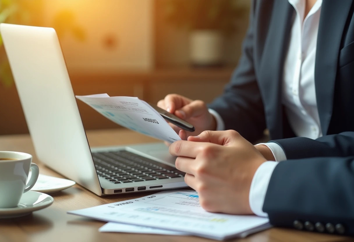 Reviewing financial documents