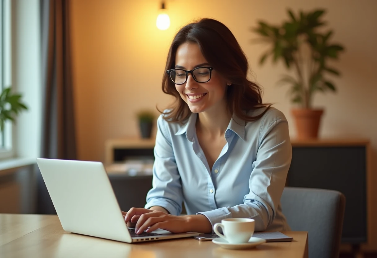 Professional reviewing loan offers